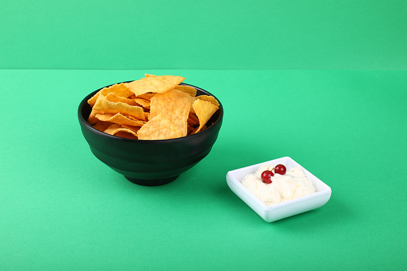 Nachos with Sour Cream